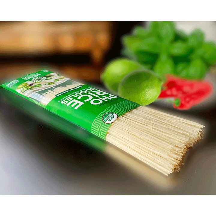 Lotus Foods Organic Traditional Pho Rice Noodles - Heirloom Rice, 227g