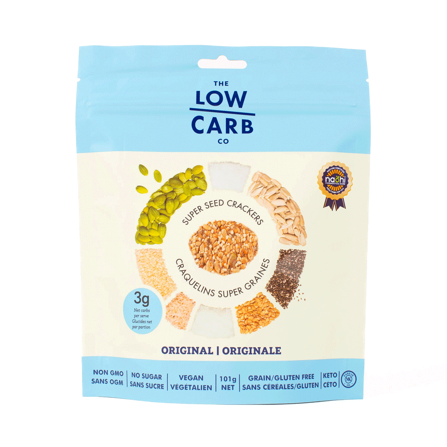 The Low Carb Co Artisan Super Seed Keto Crackers - Original, 101g