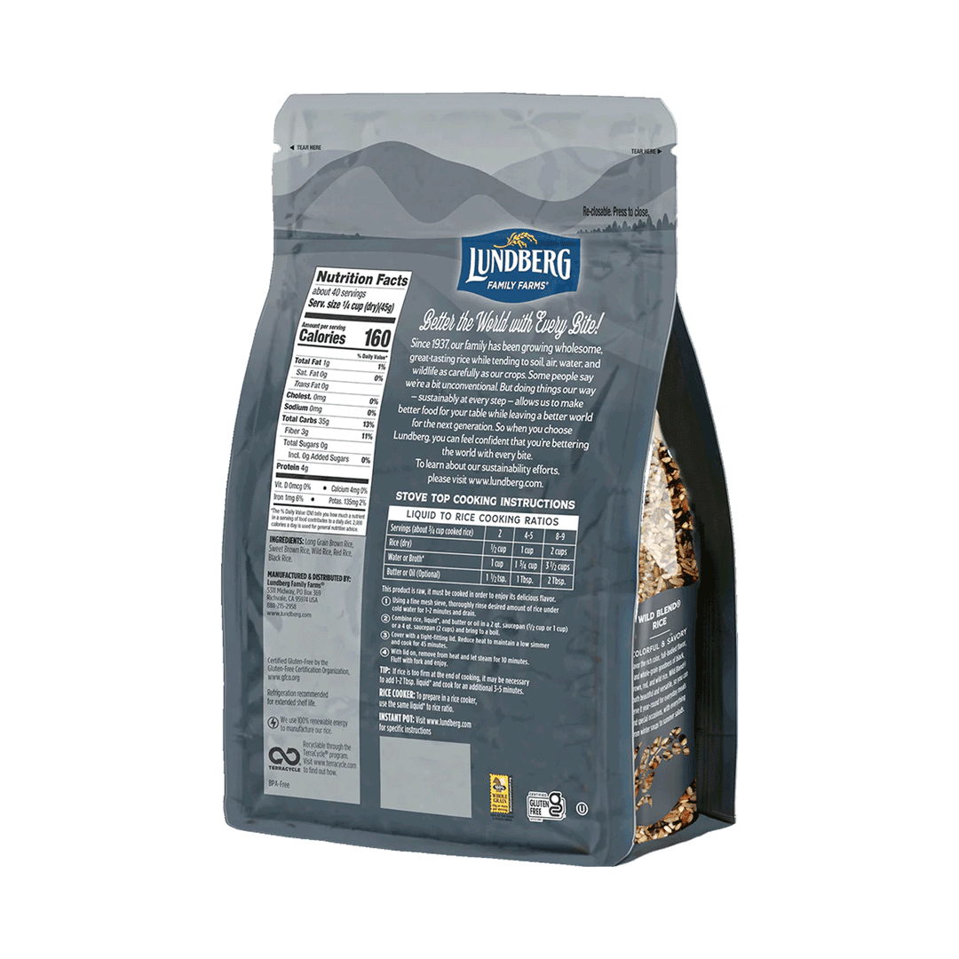 Lundberg Family Farms Organic Wild Rice Blend, 454g