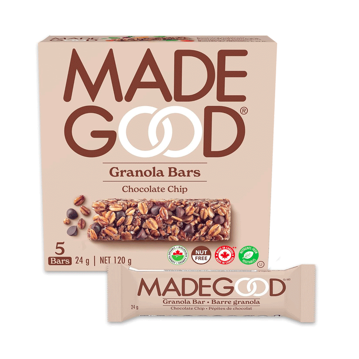 Made Good Organic Chocolate Chip Granola Bars, 5x24g