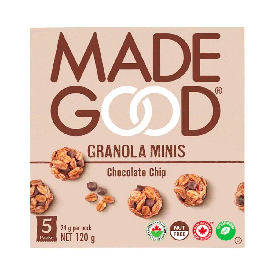 Made Good Chocolate Chip Granola Minis, 5x24g