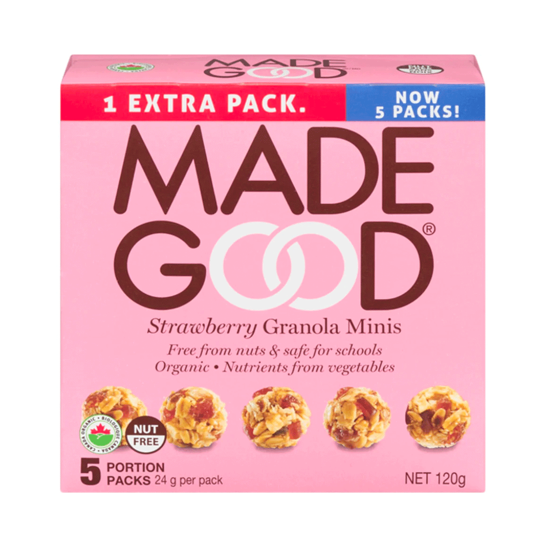 Made Good Organic Strawberry Granola Minis, 5x24g