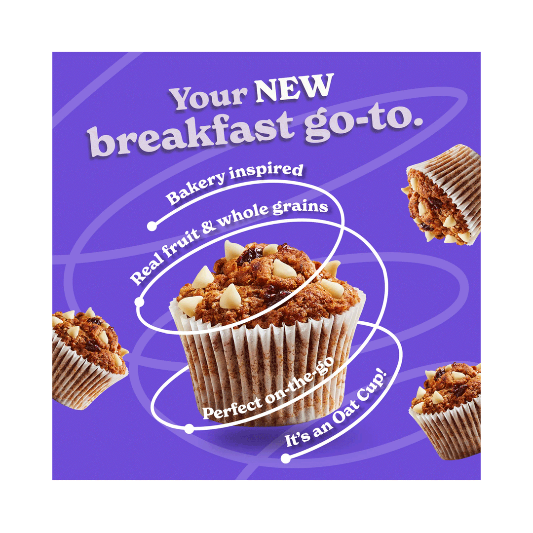 Made Good Mornings Organic Baked Oat Cups - Berry Vanilla, 5 Pack