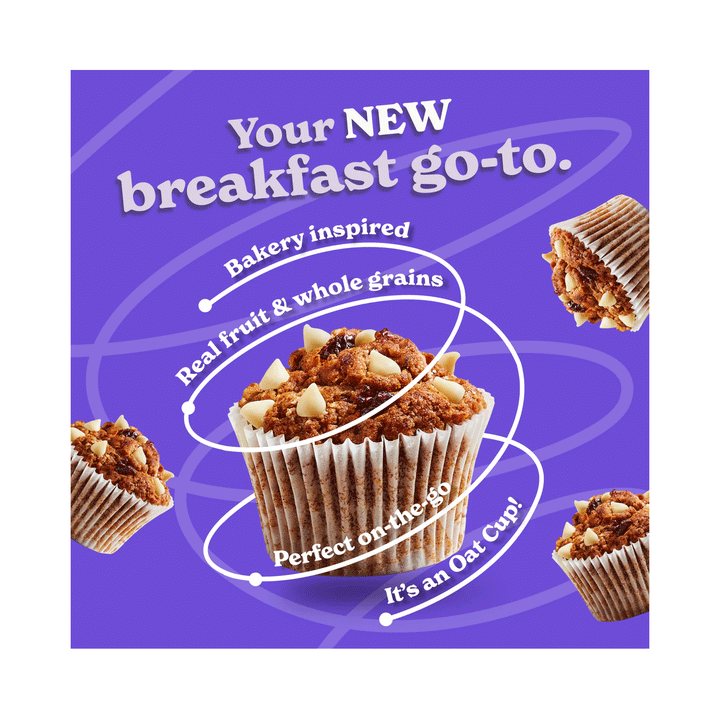 Made Good Mornings Organic Baked Oat Cups - Berry Vanilla, 5 Pack