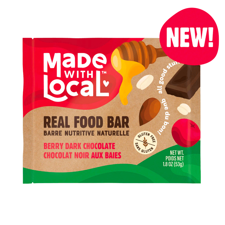 Made With Local Berry Dark Chocolate Real Food Bar, 12x53g