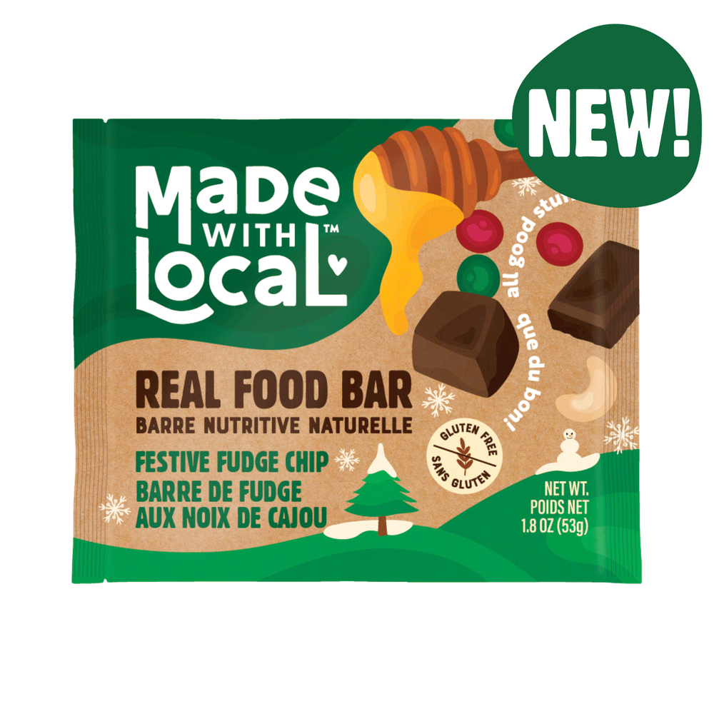 Made With Local Festive Fudge Chip Real Food Bar, 12 x 53g