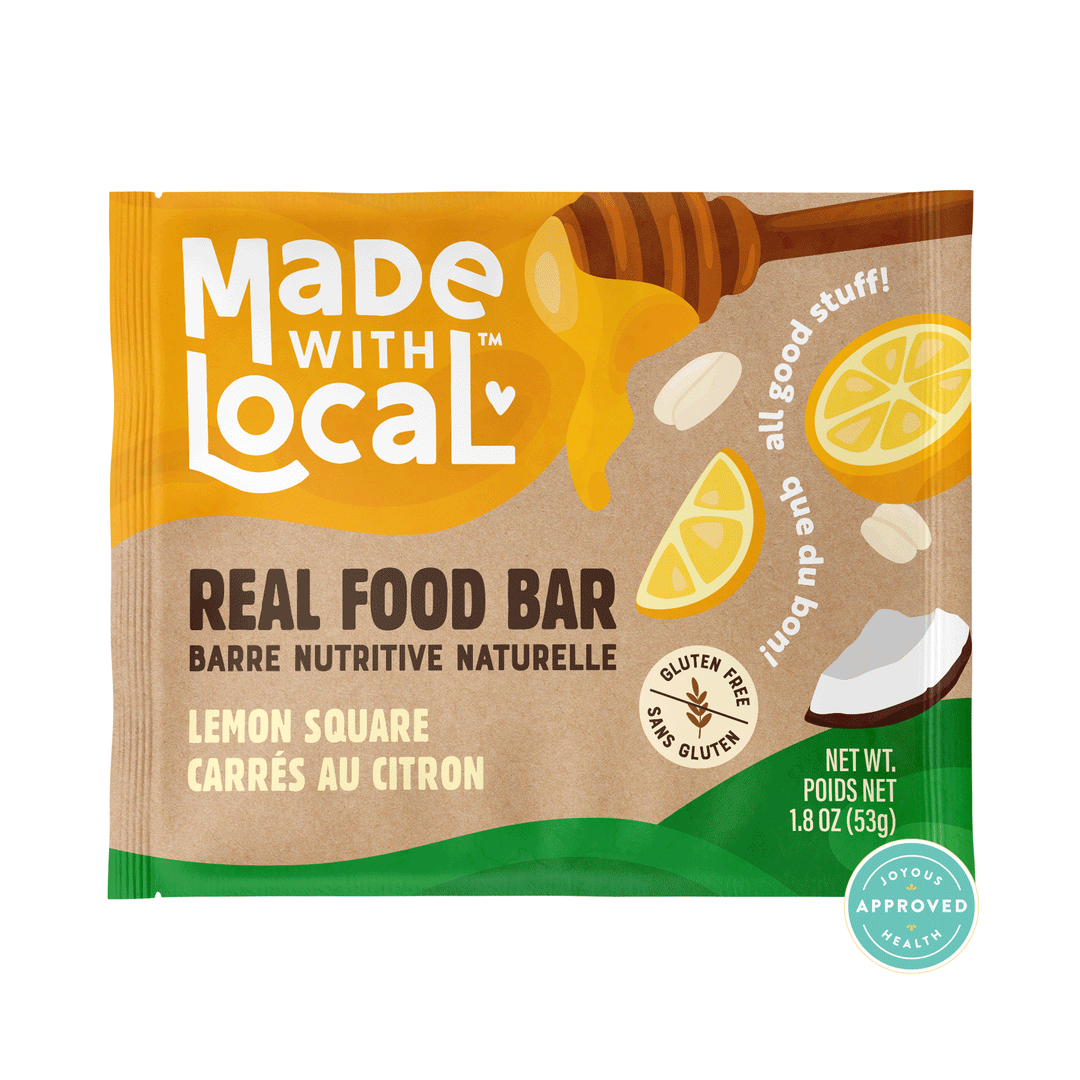 Made With Local Lemon Square, 4x53g Bars