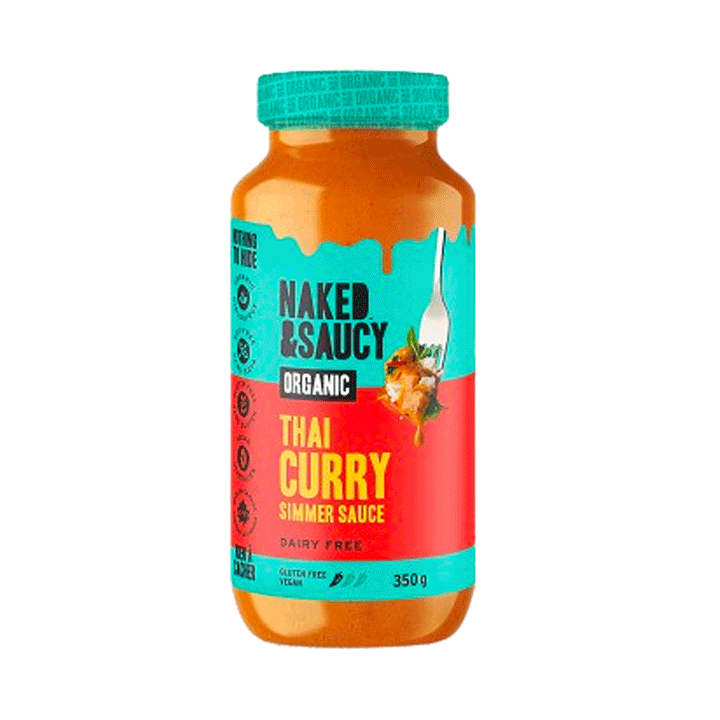 Naked & Saucy Organic Thai Curry Simmer Sauce, 350g