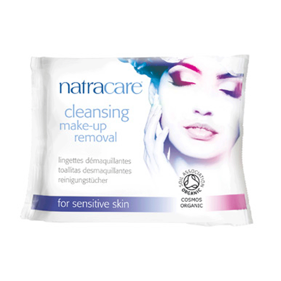 Natracare Organic Cleansing Makeup Remover Wipes, 20ct