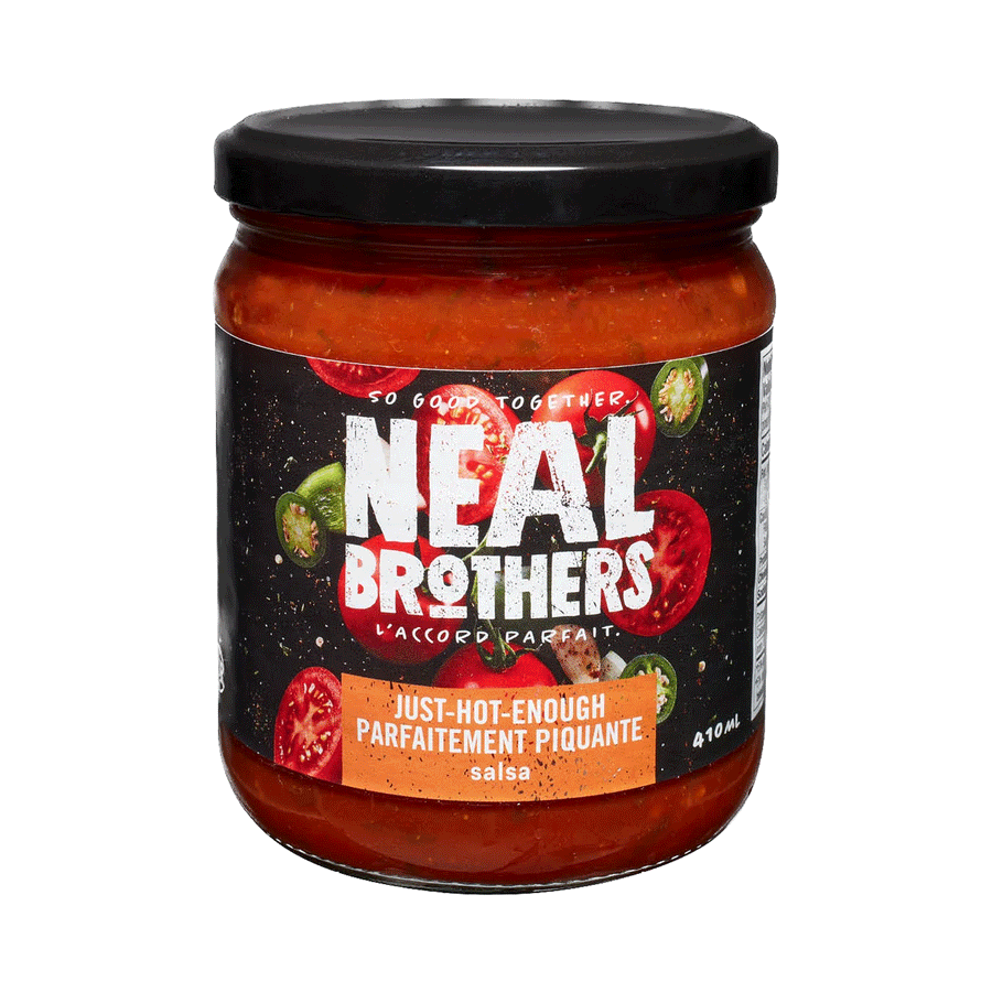 Neal Brothers Natural Just-Hot-Enough Salsa, 410ml