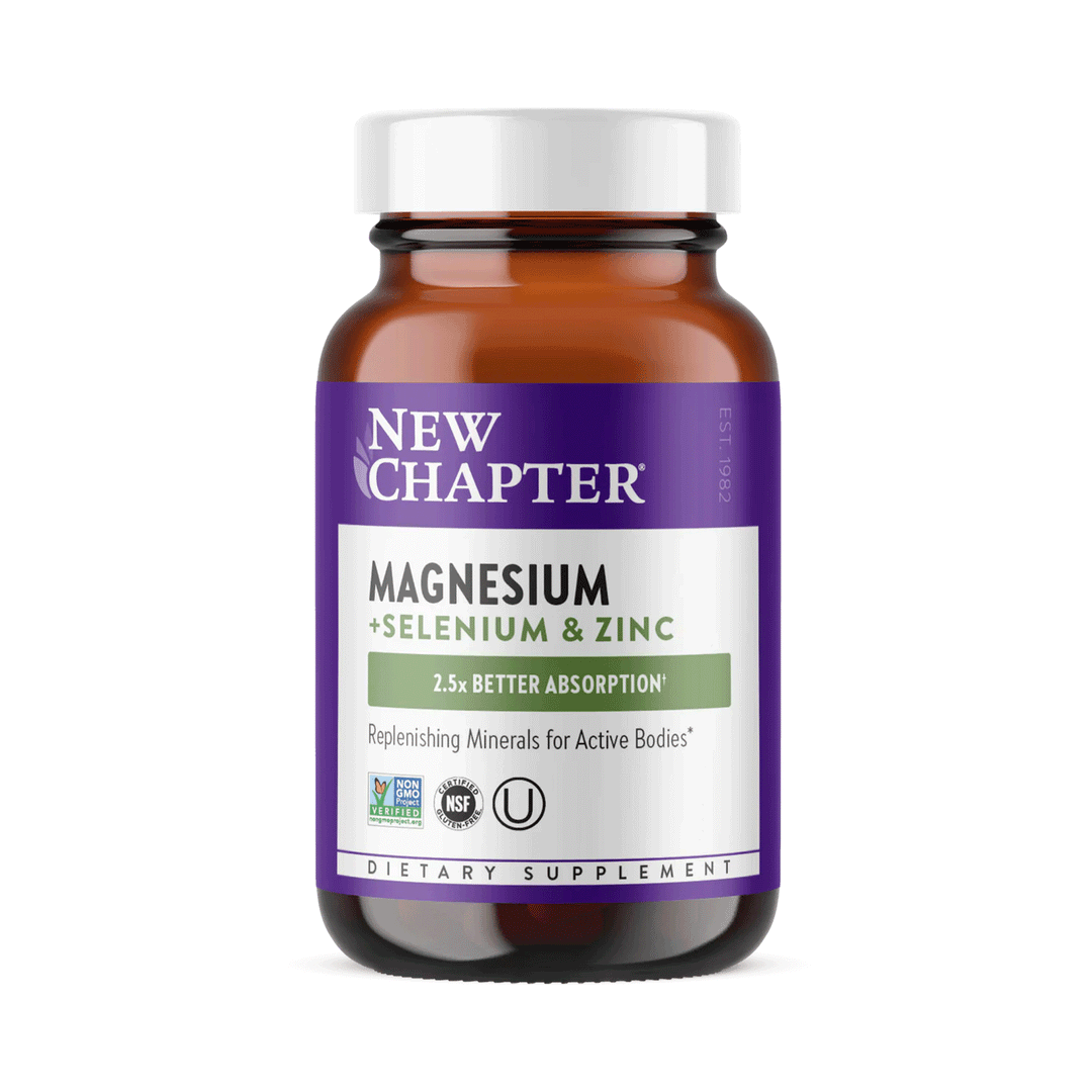 New Chapter Magnesium + Selenium & Zinc, 30 Tablets