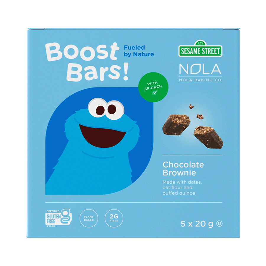 Nola Baking Co. Boost Bars - Chocolate Brownie, 5x20g