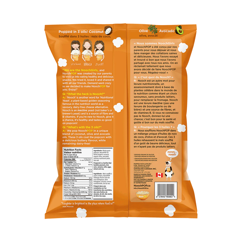 NoochPop Kinda Cheesy Popcorn, 120g