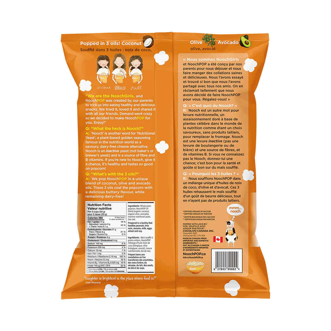 NoochPop Kinda Cheesy Popcorn, 120g