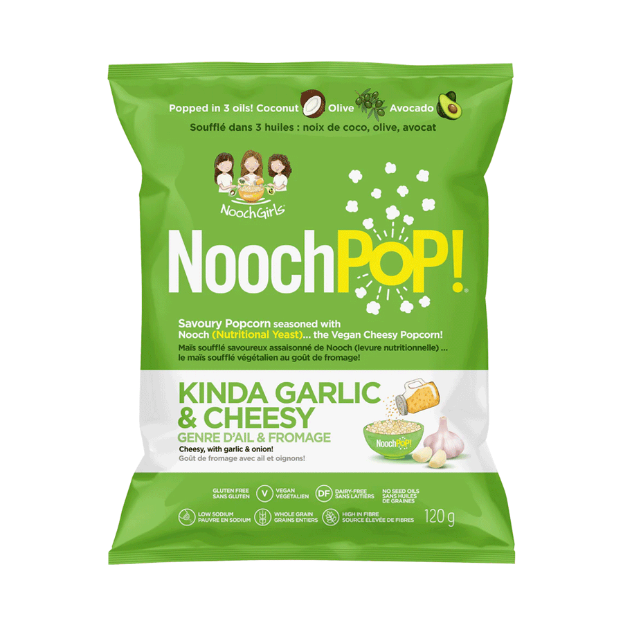 NoochPop Kinda Garlic N' Cheesy Popcorn, 120g