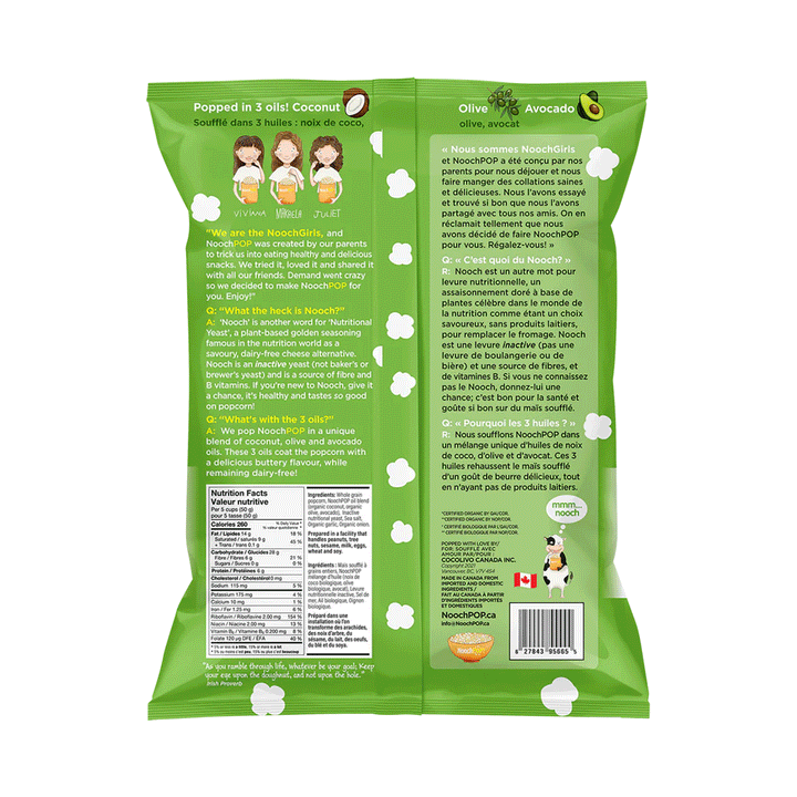 NoochPop Kinda Garlic N' Cheesy Popcorn, 120g