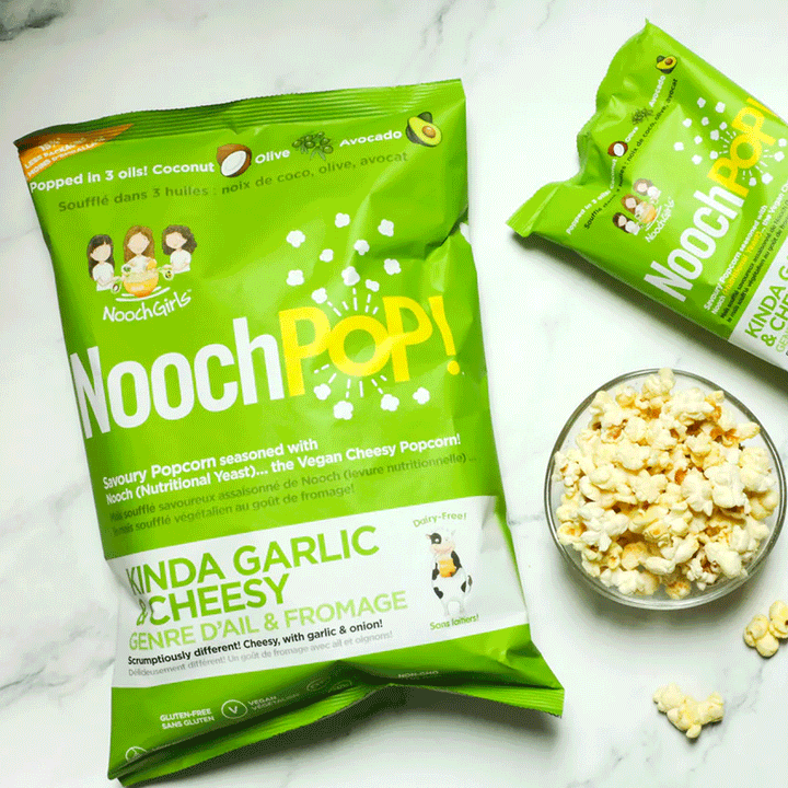 NoochPop Kinda Garlic N' Cheesy Popcorn, 120g