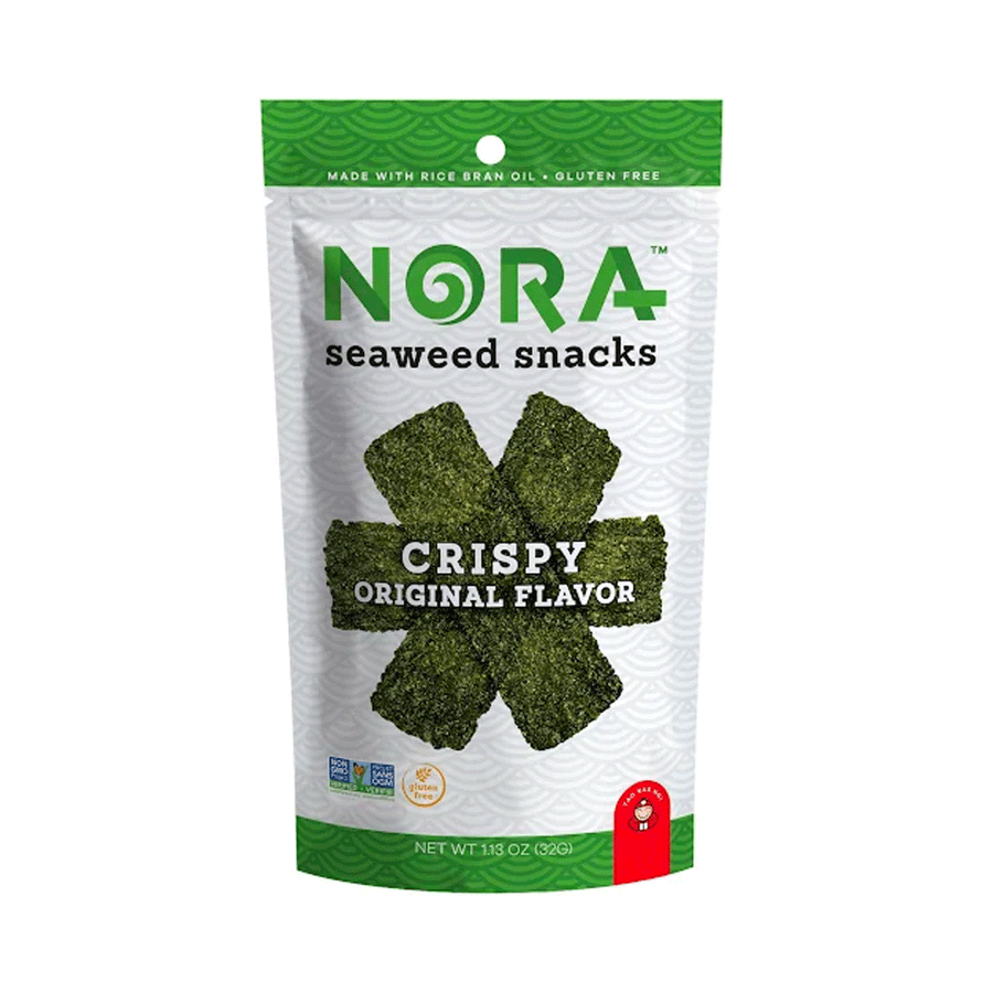 Nora Seaweed Snacks - Crispy Original Flavour, 32g