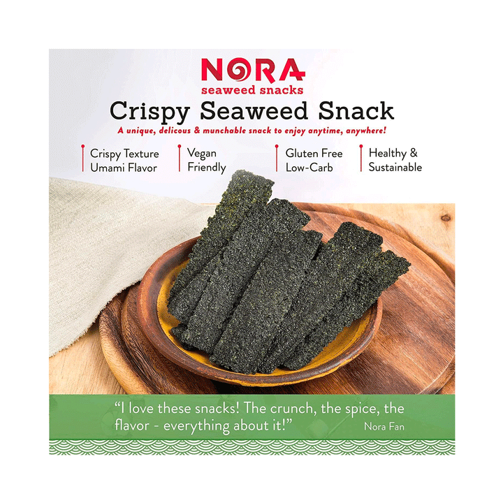 Nora Seaweed Snacks - Crispy Original Flavour, 32g