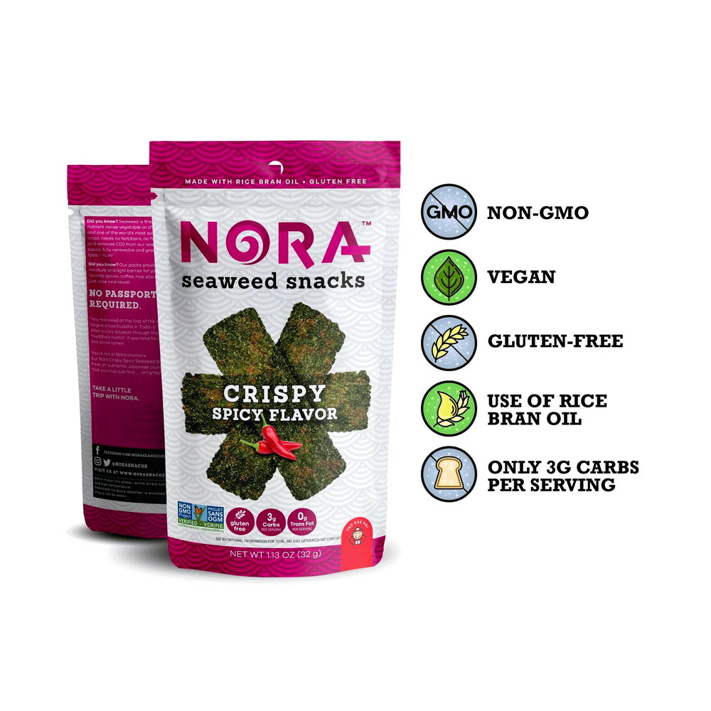 Copy of Nora Seaweed Snacks - Crispy Spicy, 32g