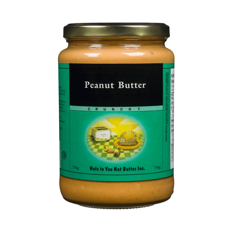 Nuts To You Natural Peanut Butter - Crunchy, 750g