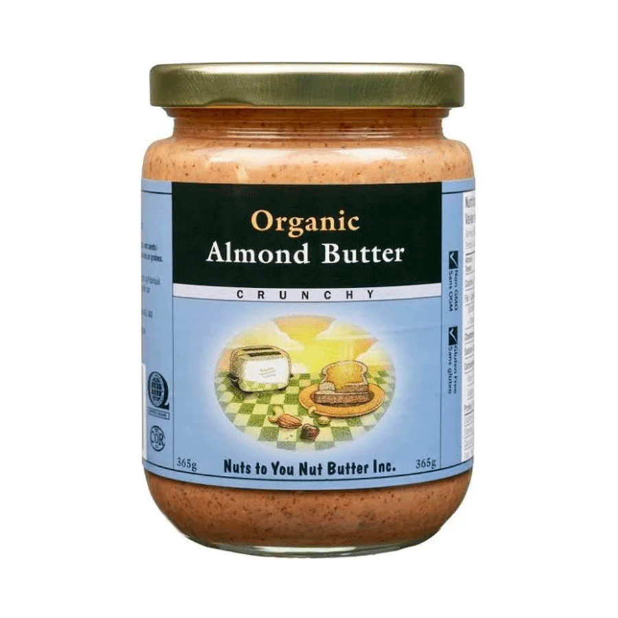 Nuts to You Organic Almond Butter - Crunchy, 365g