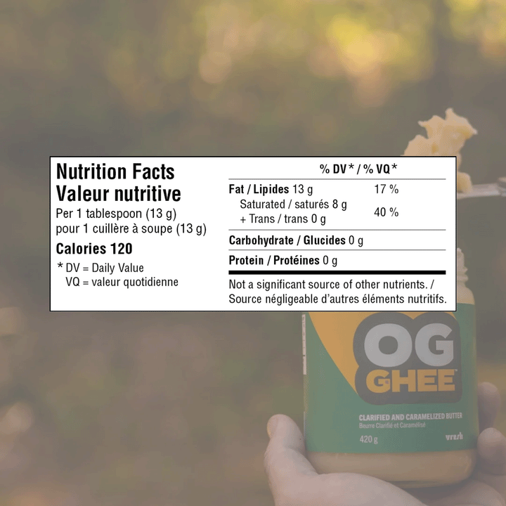 OG Ghee Clarified and Caramelized Butter, 210g
