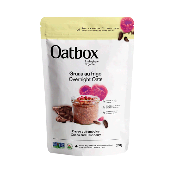 Oatbox Cocoa & Raspberry Overnight Oats, 280g