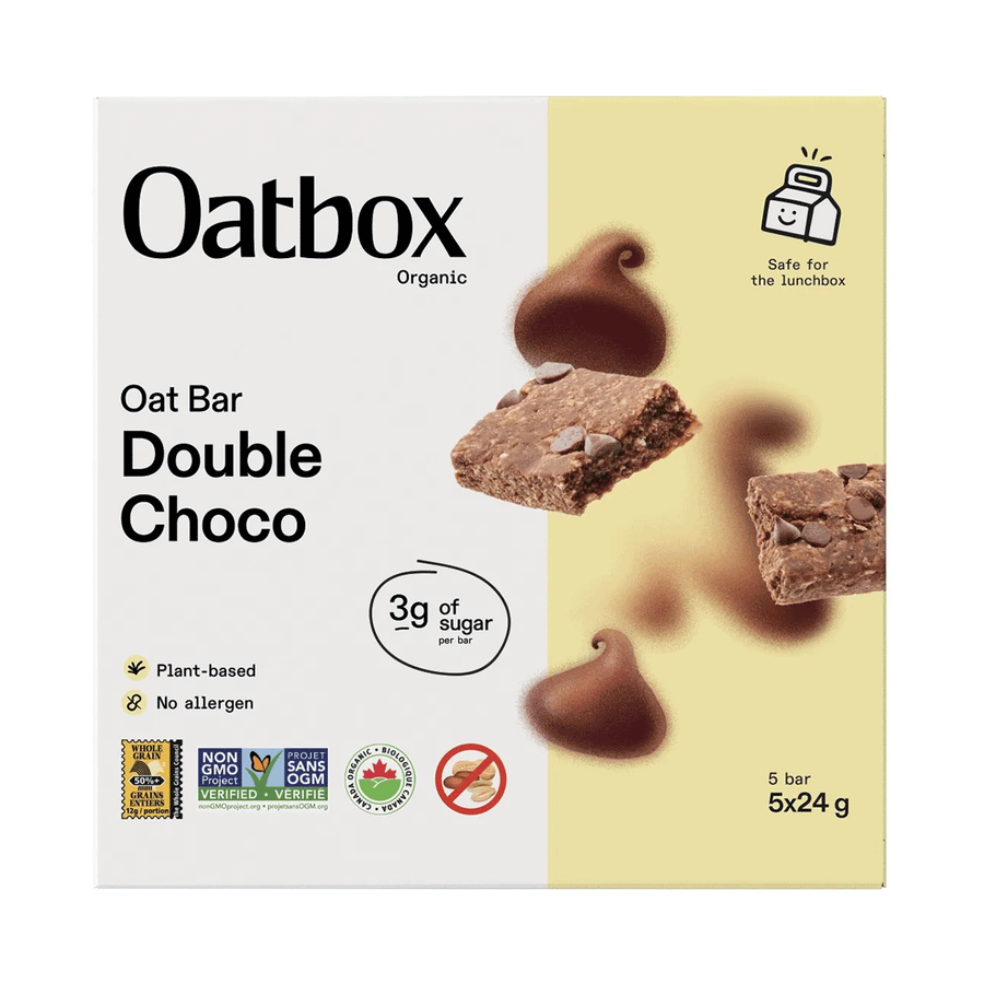 Oatbox Organic Double Chocolate Oat Bars, 5 Pack