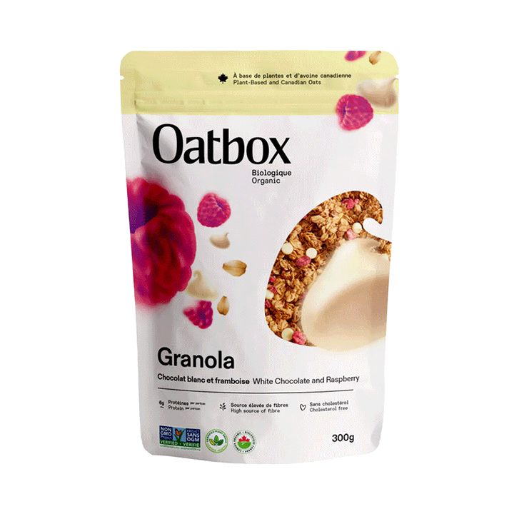 Oatbox White Chocolate & Raspberry Granola, 300g