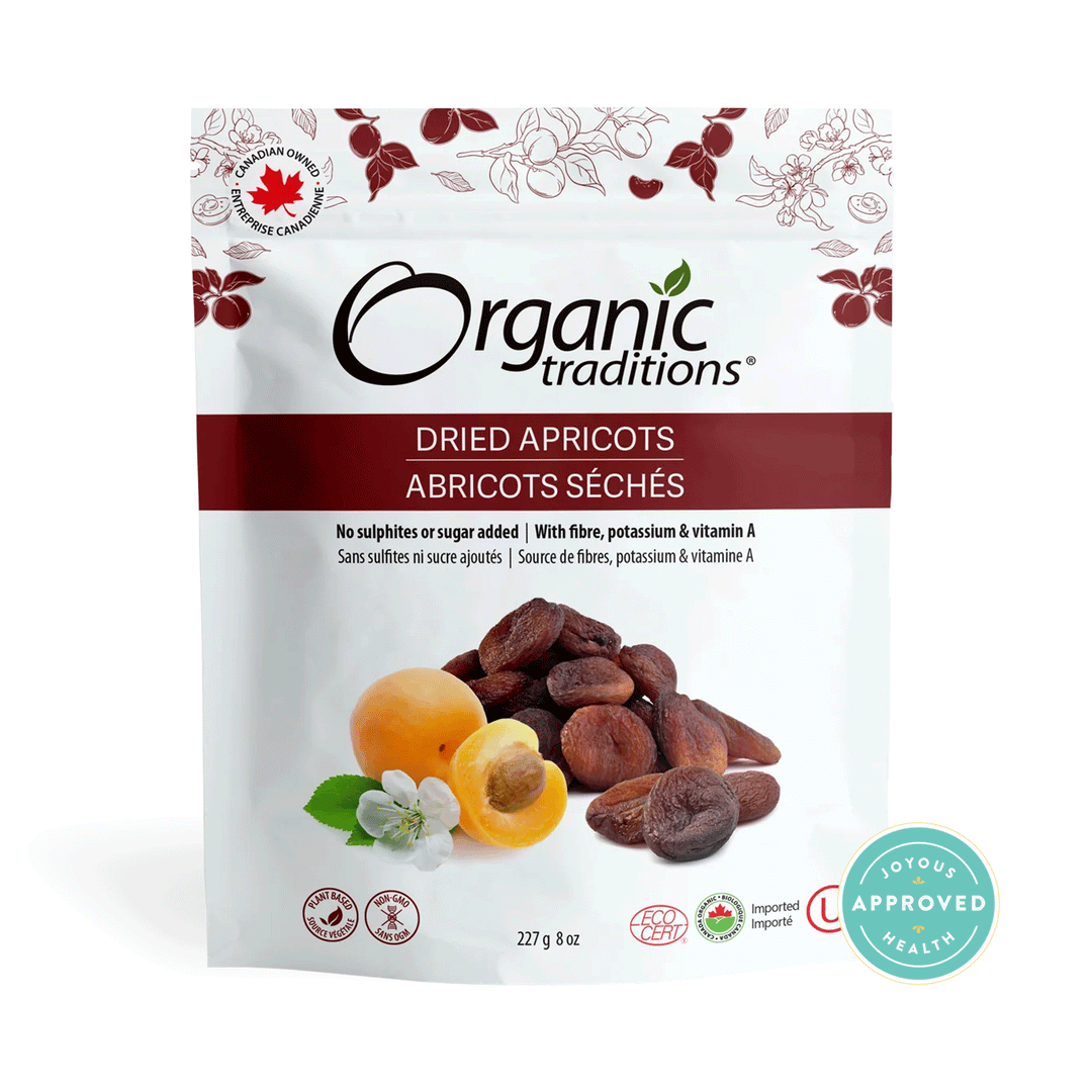 Organic Traditions Dried Apricots, 227g