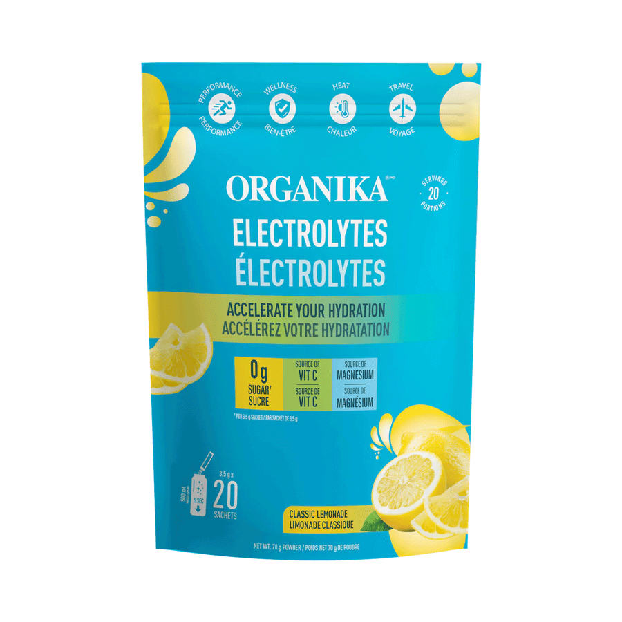 Organika Electrolytes Sachets - Classic Lemonade, 3.5g x 20
