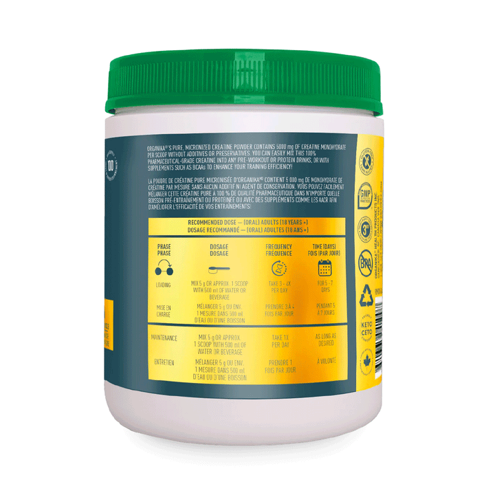 Organika Pure Creatine Unflavoured, 500g