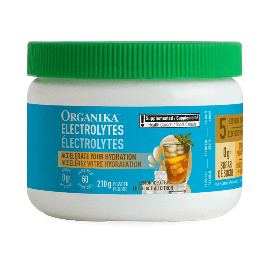 Organika Electrolytes Lemon Iced Tea, 210 g