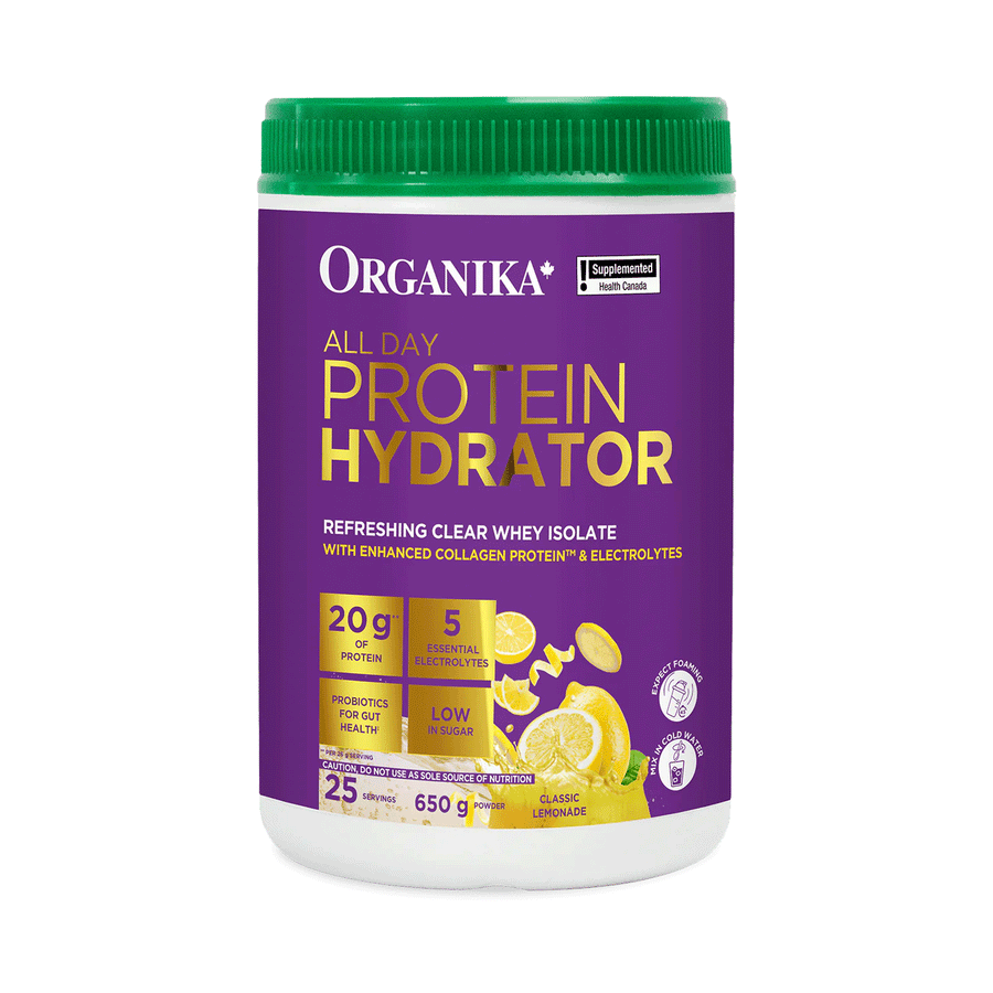 Organika All Day Protein Hydrator - Classic Lemonade, 650g