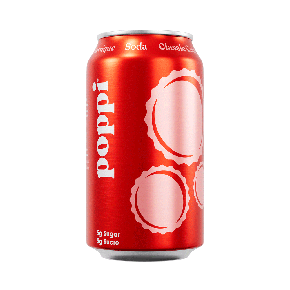 Poppi Classic Cola Prebiotic Soda, 12 Pack