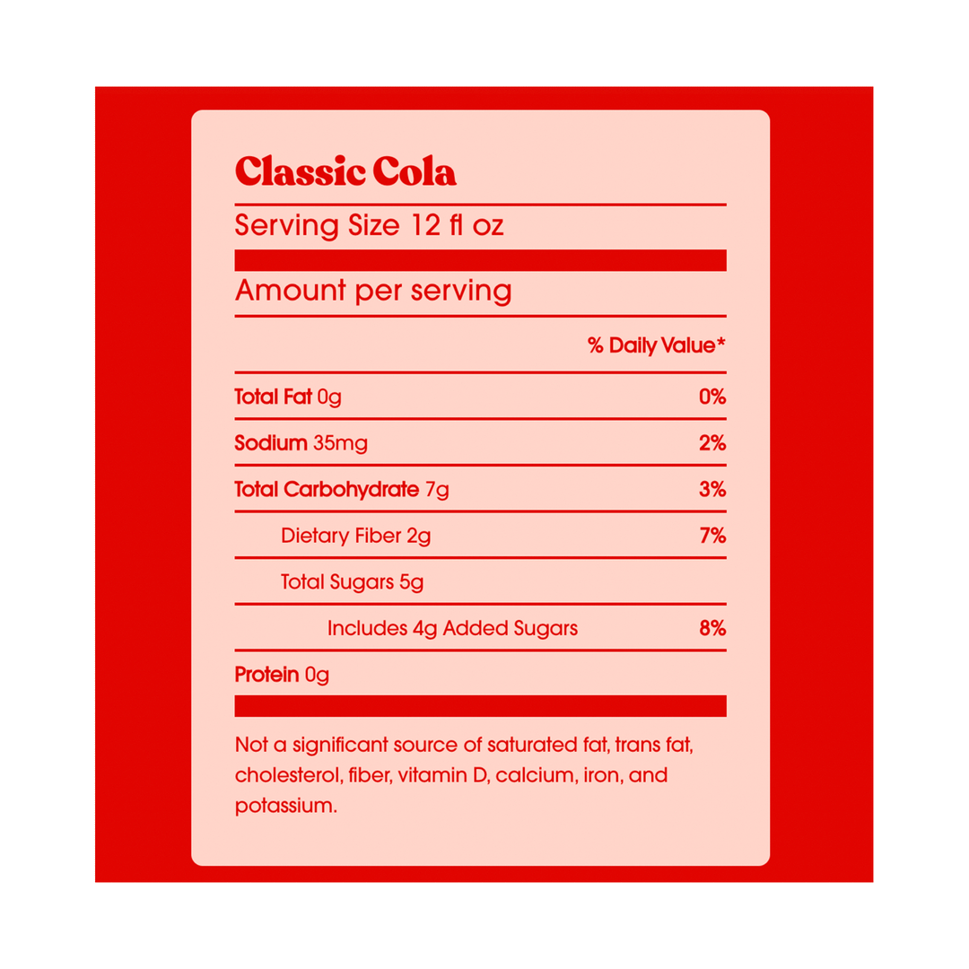 Poppi Classic Cola Prebiotic Soda, 12 Pack