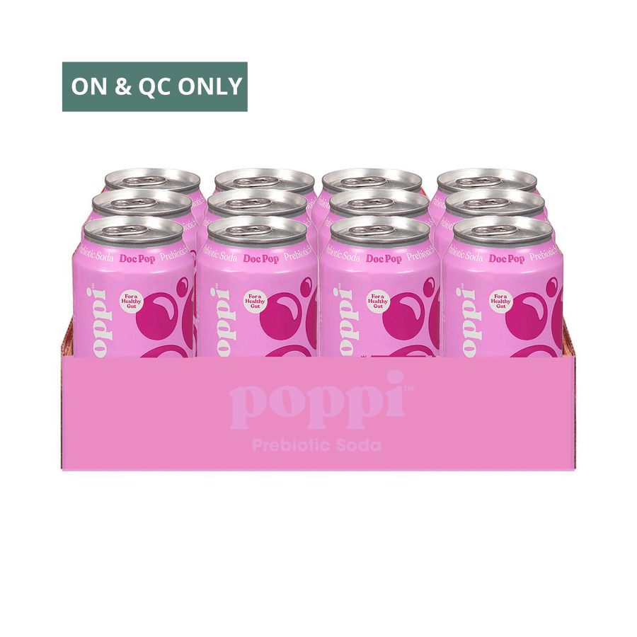 Poppi Doc Pop Prebiotic Soda, 12 Pack