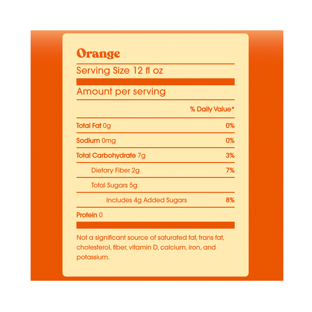 Poppi Orange Prebiotic Soda, 12 Pack