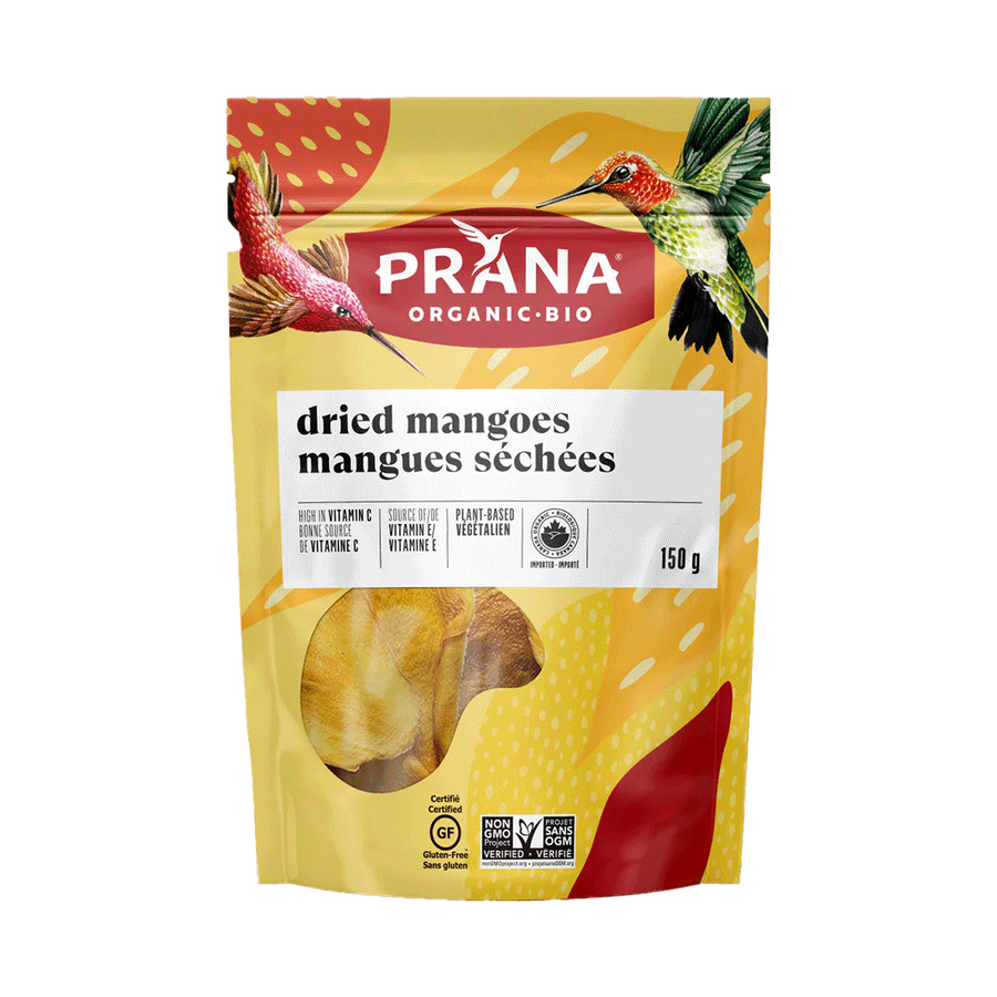 Prana Organic Dried Mangoes, 150g