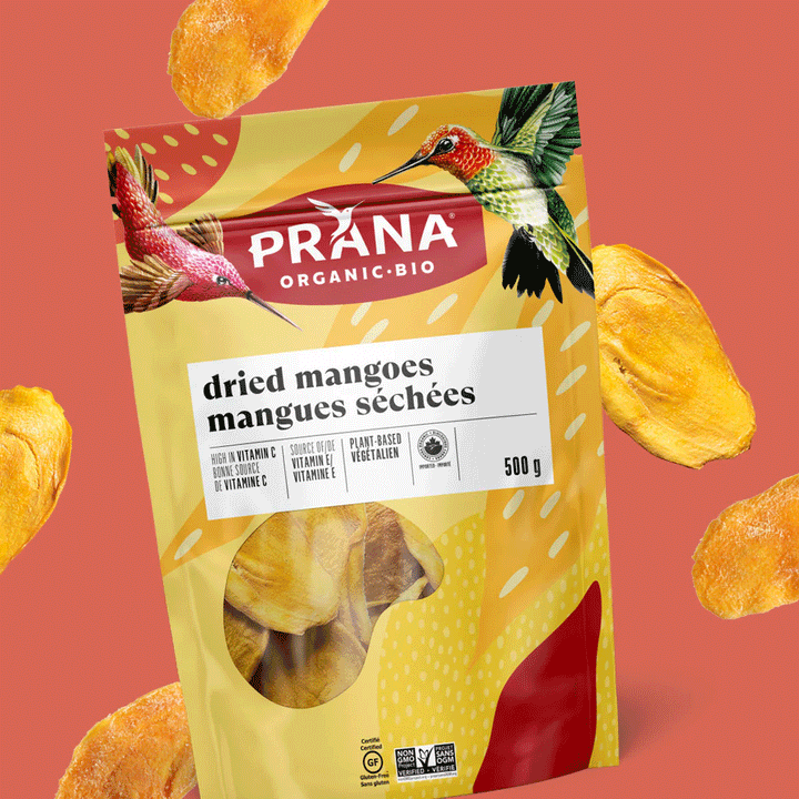 Prana Organic Dried Mangoes, 150g