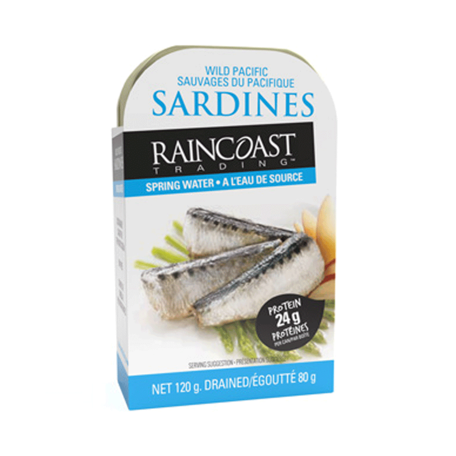Raincoast Trading Wild Pacific Sardines In Spring Water, 120g