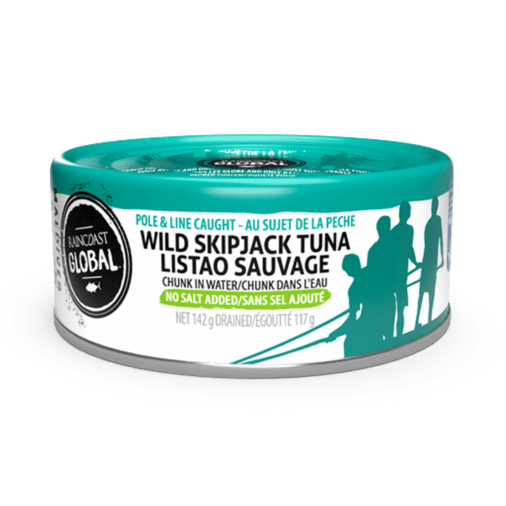 Raincoast Trading Wild Skipjack Tuna No Salt Added, 142g