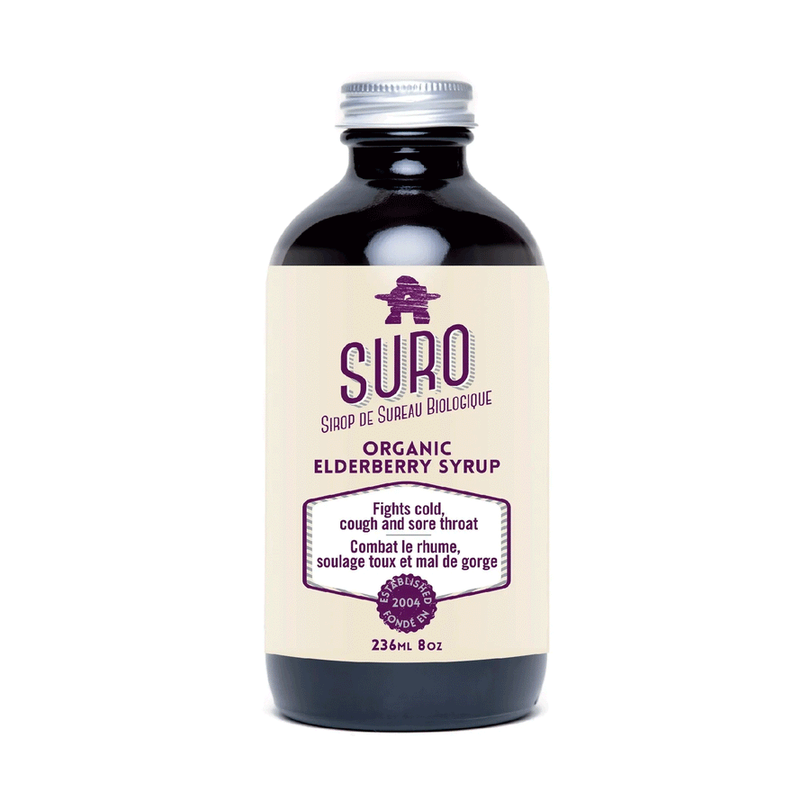 SURO Organic Elderberry Syrup For Adults, 236ml