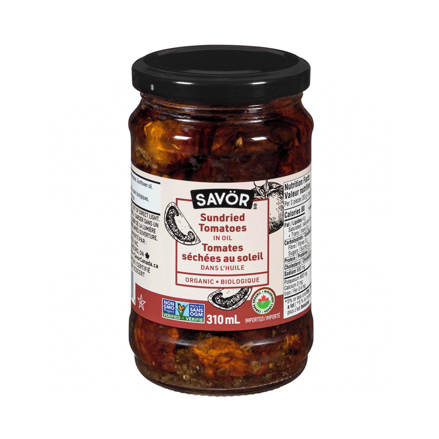 Savör Organic Sundried Tomatoes In Oil, 300g