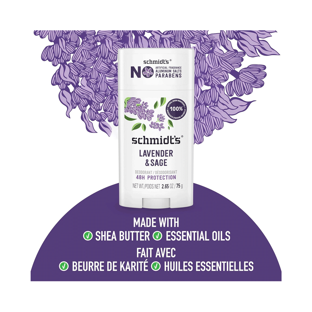 Schmidt's Natural Deodorant Lavender & Sage, 75g