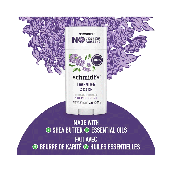 Schmidt's Natural Deodorant Lavender & Sage, 75g