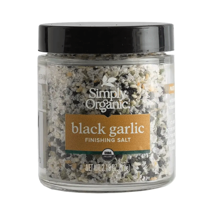 Simply Organic Black Garlic Finishing Salt, 62g