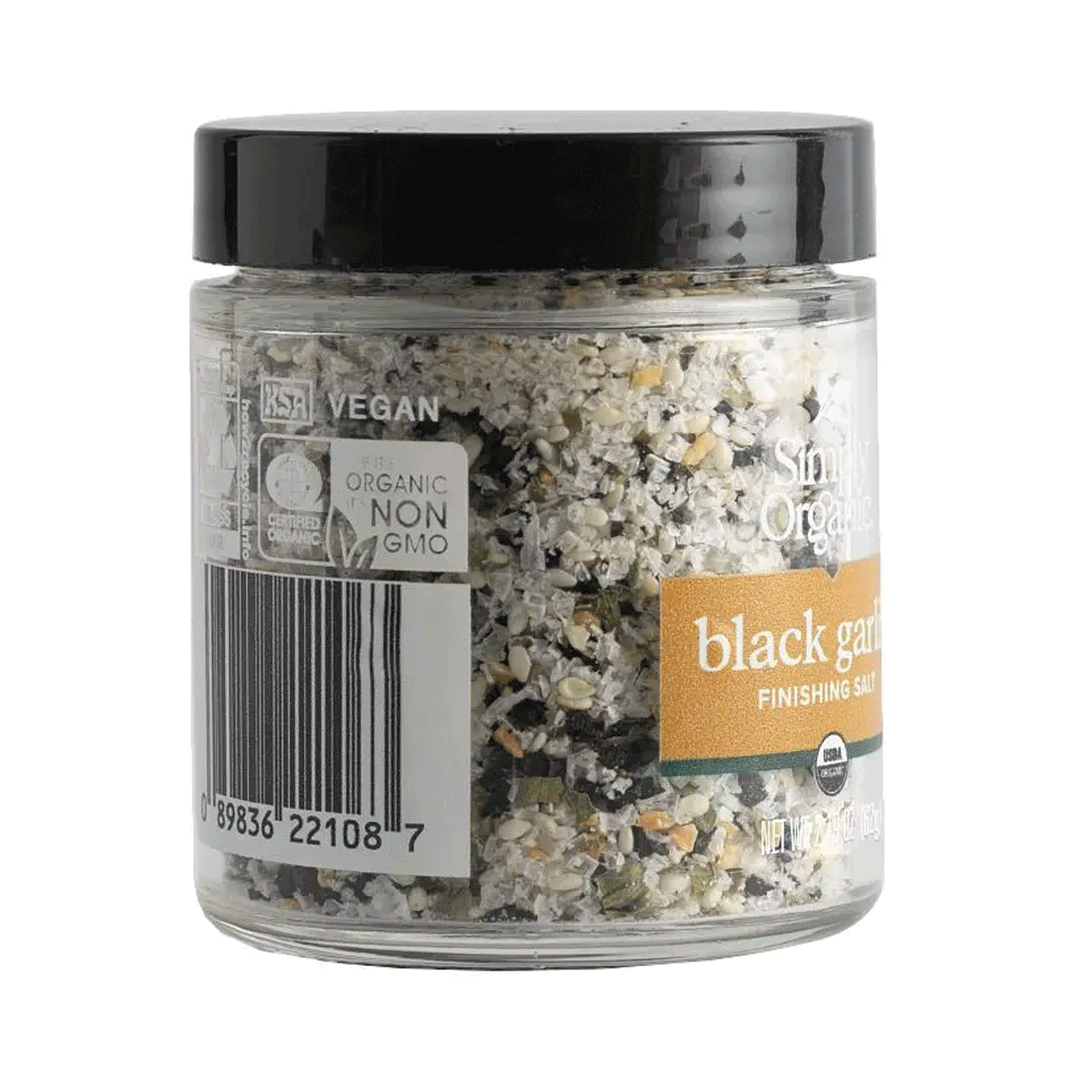 Simply Organic Black Garlic Finishing Salt, 62g