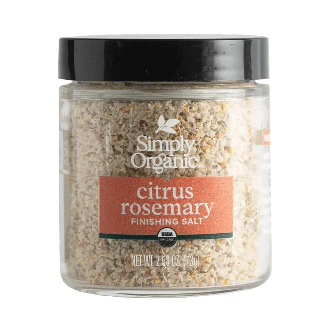 Simply Organic Citrus Rosemary Finishing Salt, 62g